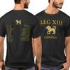Julius Caesar 13. Gemina LEG XIII Römische Legion T-Shirt 100% Baumwolle Rundhals Kurzarm Sommer Freizeit Herren T-Shirt Streetwear