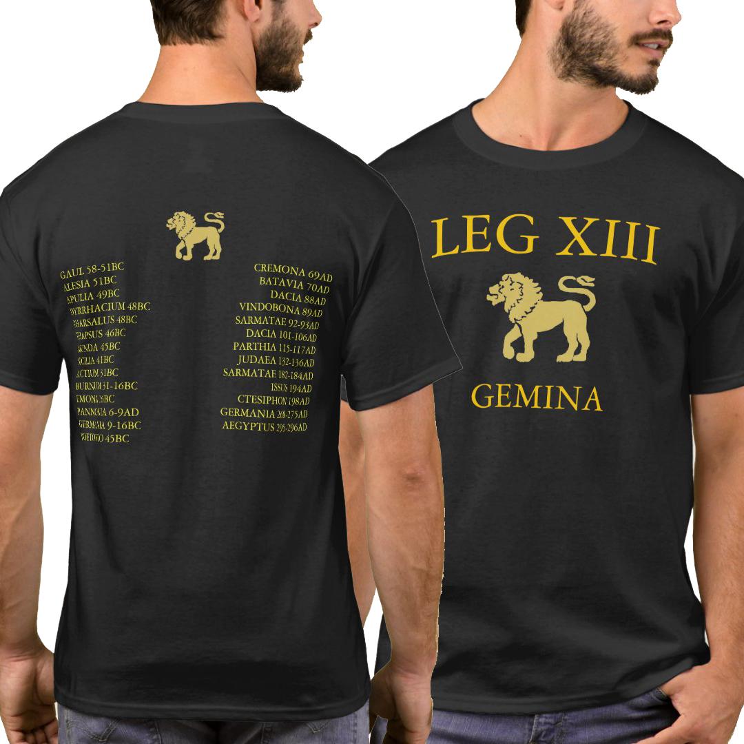 Julius Caesar 13th Gemina LEG XIII Roman Legion TShirt 100 Cotton ONeck Short Sleeve Summer Casual Mens Tshirt Streetwear S