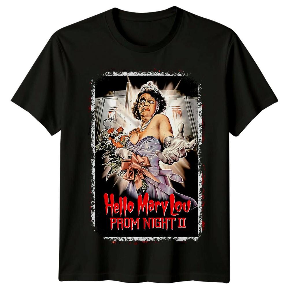 Hello Mary Lou- Prom Night II (1987) Movie Poster Inspired T-Shirt Retro Tee