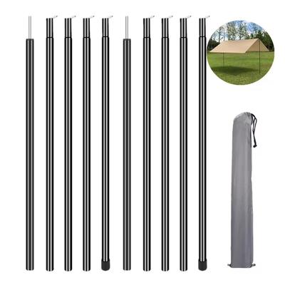Teleskop-Zeltstange, 2 Sätze, verstellbare Stangen aus Aluminiumlegierung für Trailor Backpacking Wandern Camping Markise Shelter Baldachin