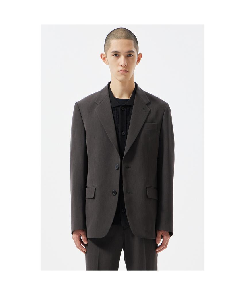 Customellow Dark Gray Slim Fit Setup Jacket Cwjam25404Gyd