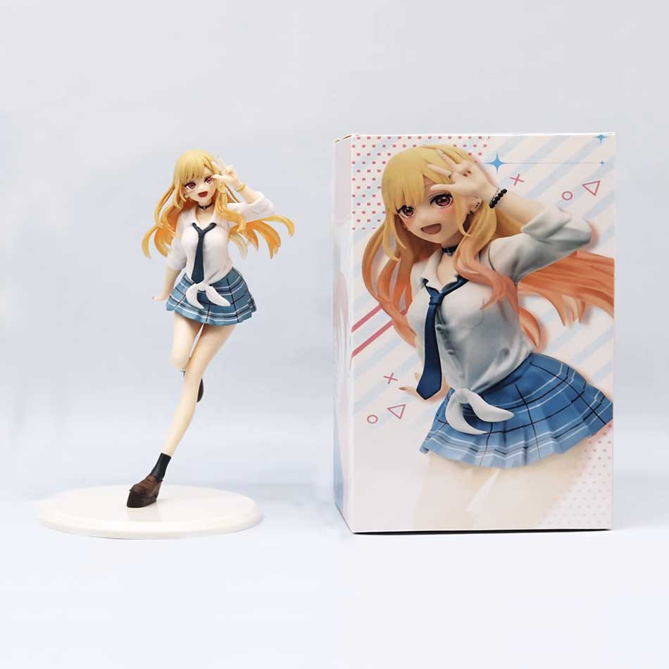 

My Dress Up Darling Kitagawa Marin Anime Figure PVC Collection School Uniform Liz Devil Style Desktop Ornaments Model Playthings Gifts