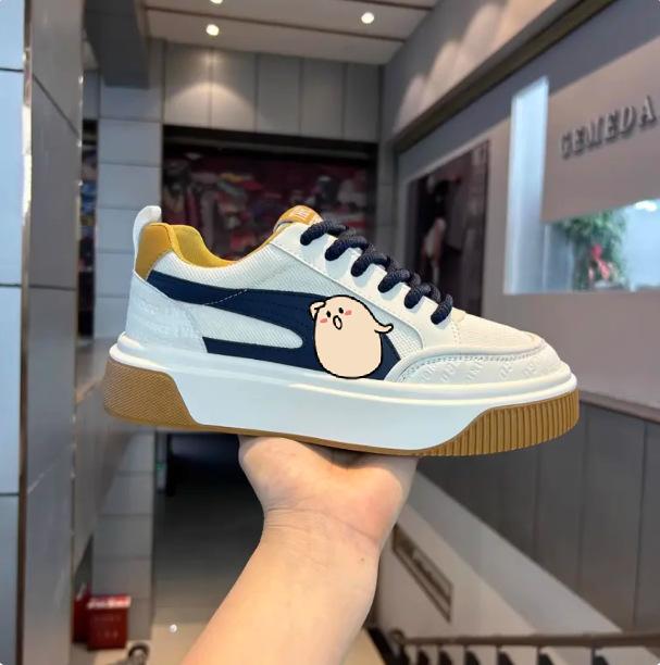 

Color matching board shoes comfortable breathable mesh soft sole casual shoes cds 38 leather shoe size