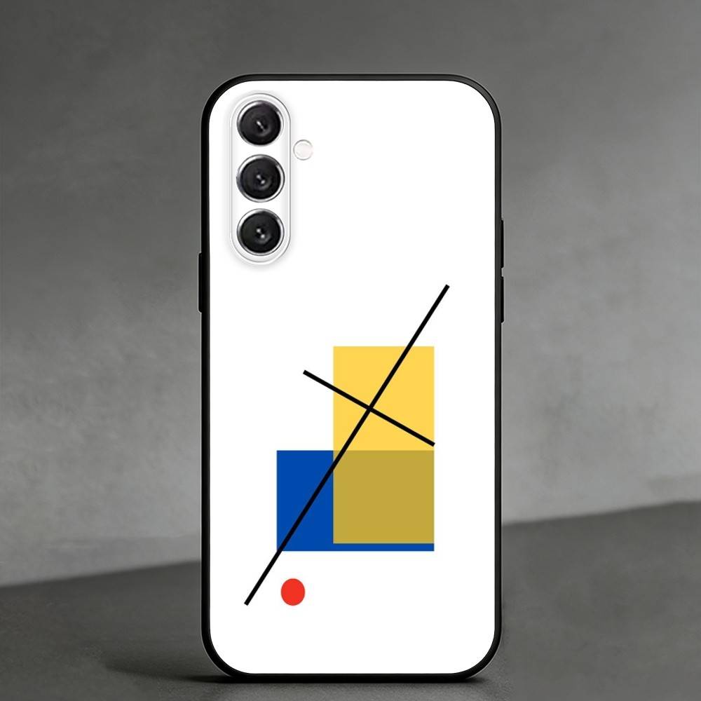 

G-Geometric art painting Phone Case For Samsung Galaxy A91,80,73,72 ,71,53,52,32 ,31,22,21s,20,Soft Black Case Samsung a12