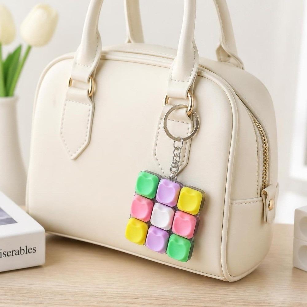 Pendant Keyboard Clicker Keychain Stress Relief Bag Key Decor Fashion Fidget Clicker Toy Home Use