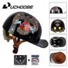 Uchoose Baseballová čepice Helma Motocykl Vintage Retro Helmy Summer Open Face Scooter Cruiser Chopper Gangster DS Muži Ženy Kid