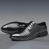 Low Heel Mesh Lightweight Plain Social Shoe for Men Italian Cowhide Suit Luxury Designer Black Footwear Official Dress Shoes Man