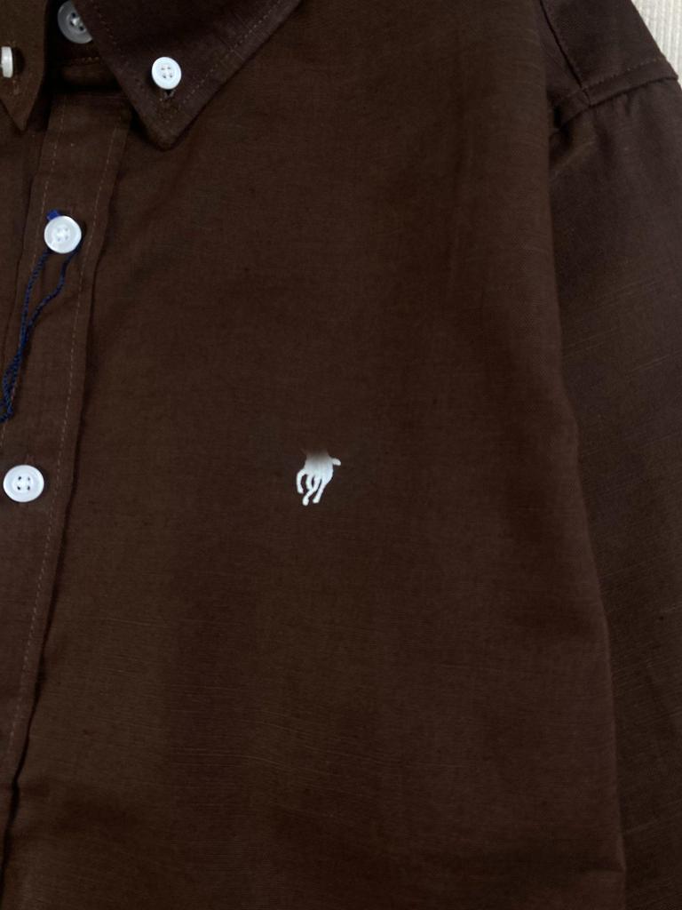 RL Ralph Lauren Dámské lněné polo tričko s logem Little Pony - Dlouhý rukáv, Vyšívané, Ochrana proti slunci, Jaro/Podzim.