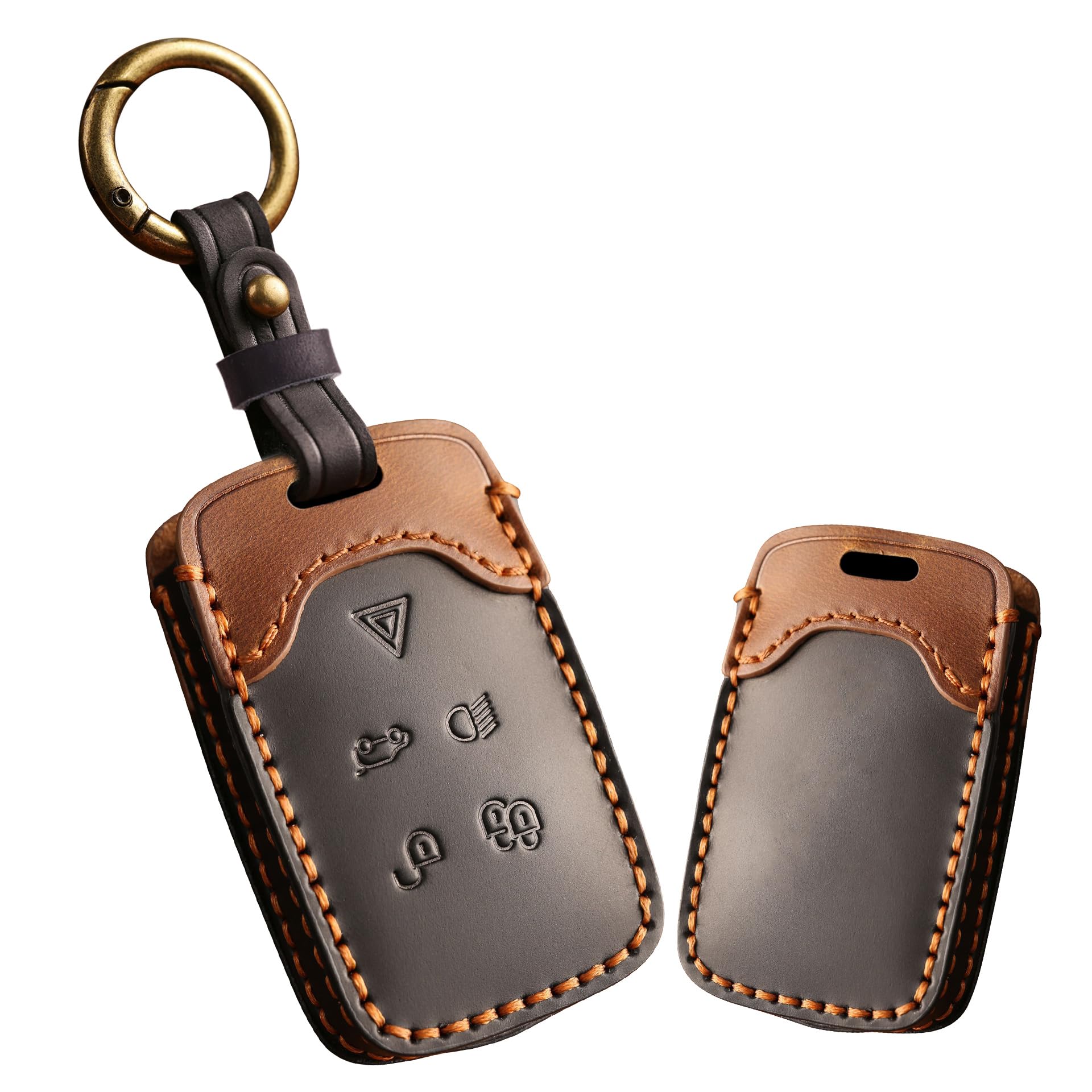 

TECART Land Rover Key Range Land Rover LR2 Key Jaguar XJL Key Range Rover Range Rover Black Case, Rover, Cover, XJ, Holder, Velar, Sport, Leather,