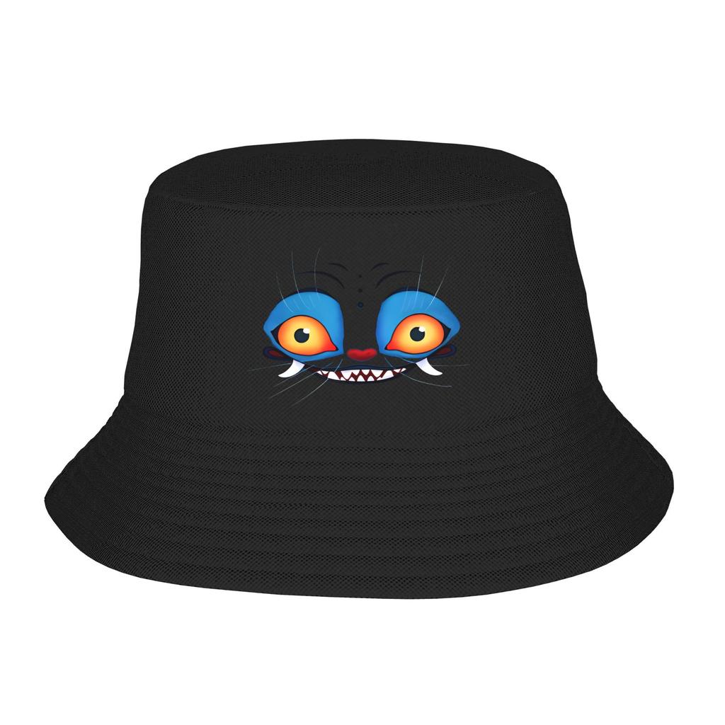 Men Women Bucket Hats Derpy Tiger Cat Vocation Getaway Headwear Packable Fisherman Hats Huntrix Kpop Demon Hunters Boonie Hat