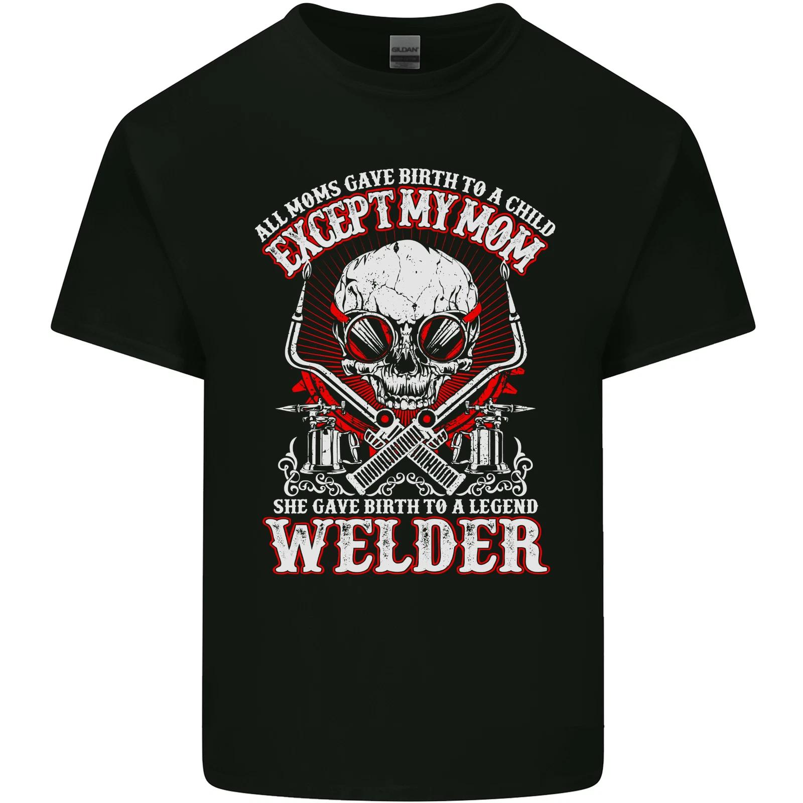 

Welder Son Funny Welding Skull Mom Kids T-Shirt Childrens M