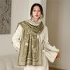New versatile imitation cashmere scarf women's autumn and winter high-end temperament jacquard shawl scarf dual-purpose