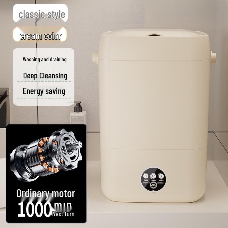 Kompakte vollautomatische Mini-Waschmaschine & Trockner für Unterwäsche und Intimwäsche - Hochtemperaturwäsche, perfekt für Socken