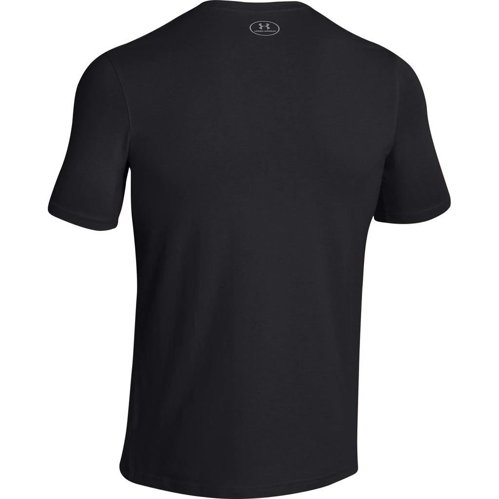 Under Armour Casual Quick-Dry Fitness T-Shirt Men tops Black Gray 1257616-001