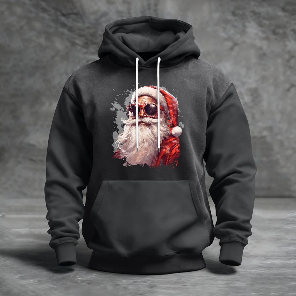 Herren Weihnachten Print Colorblock Kapuzenpullover Lässig Sport Komfort Sweatshirt