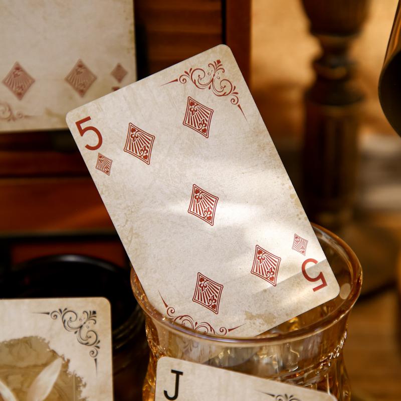 55Pcs/box Retro Magic Card Paper Creative Poker Paper Dark Style Castle Girl Pumpkin Thick Card Poker Festival for Game Gift