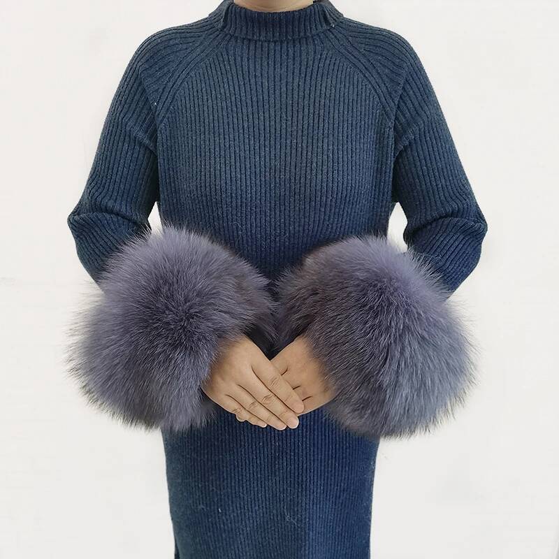 Winter Natural 100% Real Fox Fur