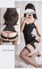 Cosplay Sexy Naughty Bodycon Dress OL Female Teacher Costume Lace Tight Dress Mini Skirt Mini Cute Women Ladies M [millarouge] Sexy-a261 (411/Black)