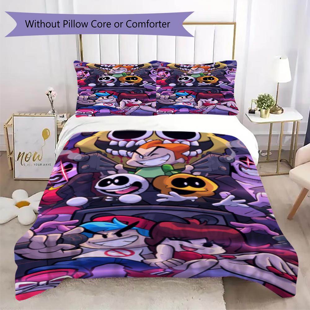 JUMBO Pattern Bedding,Quilt Set Quilt Cover Pillowcase Home Birthday Gift (1*duvet cover+2*pillowcase,without core)ZSJT0917055