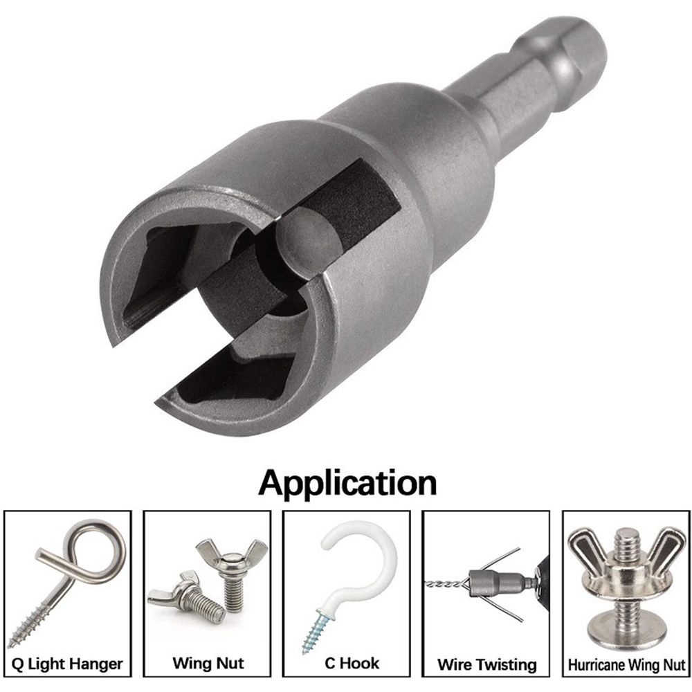 

1/4 inch Butterfly Nut Power Tool Wrench Adapter Bolt Socket Hex Shank