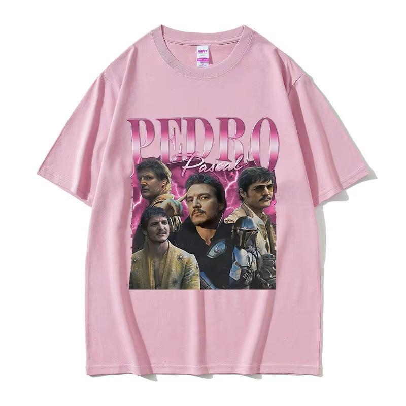 Vintage Pedro Pascal Movie Graphic T-Shirt Men's Women Harajuku Fashion Short Sleeve T-shirts High Quality Cotton Tee Shirt Tops