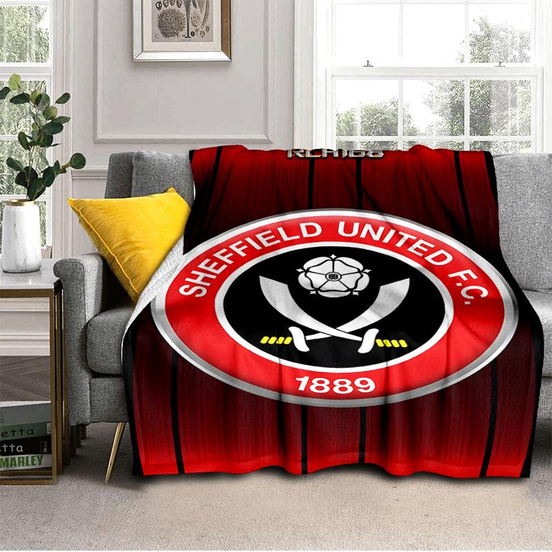 She-ffield Fc Crest Blanket Lightweight Ideal Bedding Blanket Perfect for Travel, Camping, Living Rooms, Offices, Sofas, Fan Christmas gift