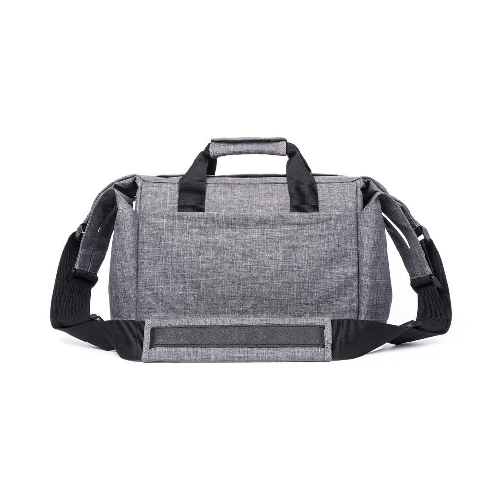Camera Bag Gray Shoulder Bag Capacity 7L Compatible with Interchangeable Lens Cameras Water Repellent External 38 X 18 X 23 Cm Large Side Pockets 4