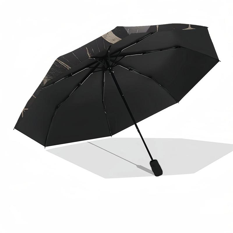 1pc Mystical Moth with Skull Umbrella with Plastic Handle,Suitable for All Seasons Home Travel Outdoor UmbrellaDD1339