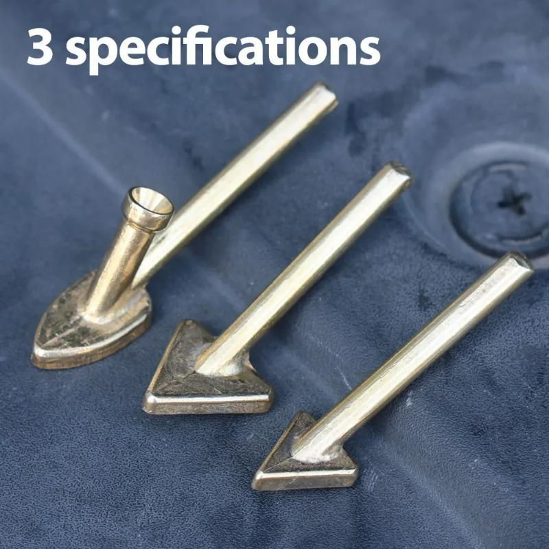 Soldering Iron Tips Set Copper Triangular Smoothing Head Welding Tips Iron Plastic Welder-Replace Tips Car Bumper Welder Kit