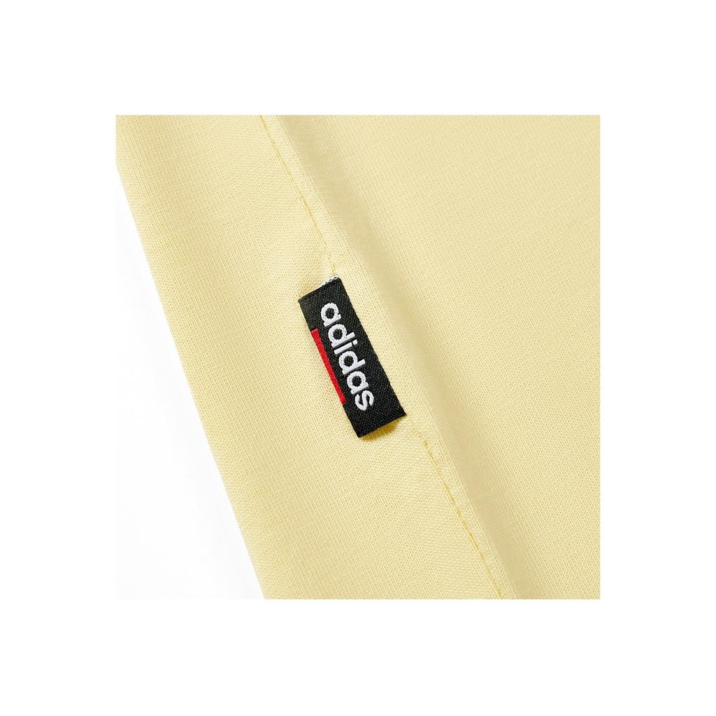 Adidas Comfortable Fashion Round Neck Pullover Short Sleeve T-Shirt Men Tops Yellow JL9651