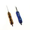Stainless Steel Mini Folding Knife Aluminum Handle Necklace Pocket Peanut Shape Keychian Knives EDC Tool