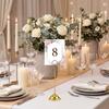 Kreativer Metallhalter für Hochzeiten Vertikaler Schreibtisch-Notizhalter Zeremonie zur Graduierung Konferenz Restaurant Hotel Kennzeichenhalter