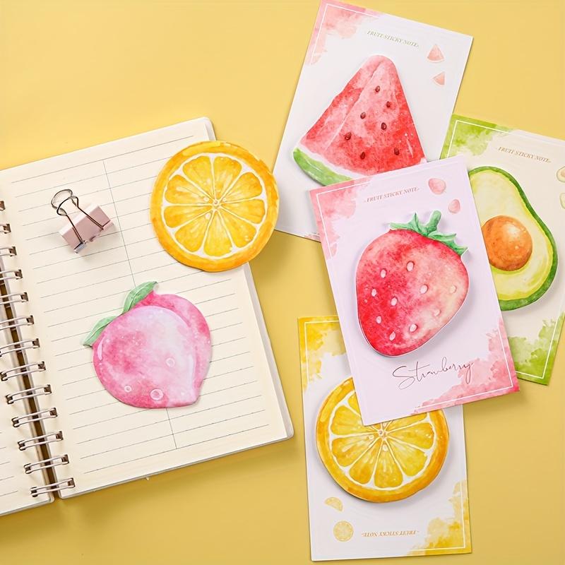 30pcs/set Festive Fruit Sticky Notes- Creative Peach and Kiwi Design - Perfect for Office, Home, or Gifts - MOYL Brand
