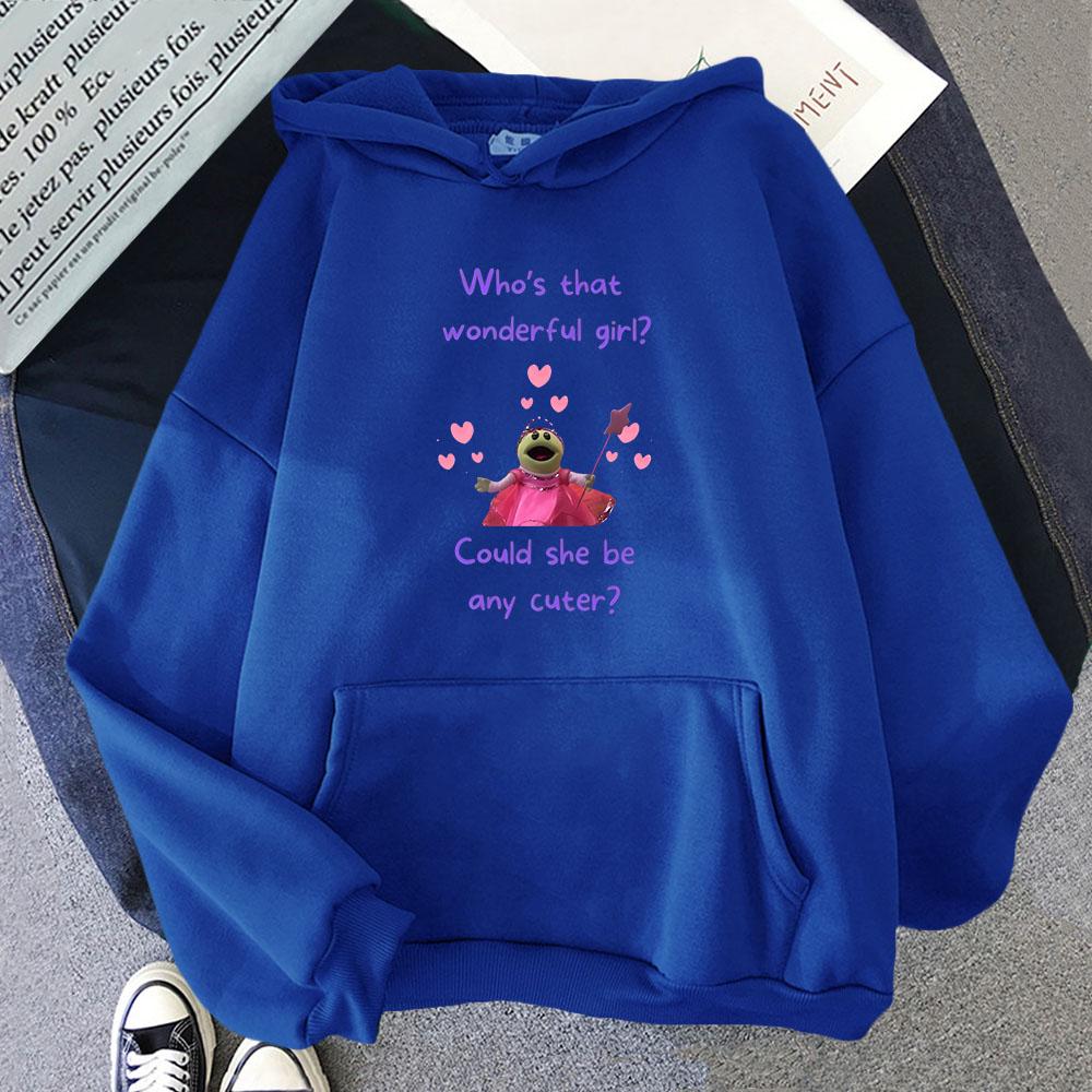 Cute Nanalan Hoodies Who's That Wonderful Girl Sweatshirts Could She Be Any Cuter Tops Men Cartoon Anime Clothes