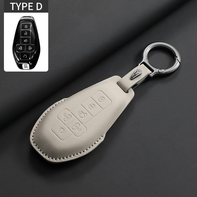 

Original Color Car Key Shell For Denza D9 Ev Dm N7 N8 Anti-Scratch Durable Protecter Car Keychain Cover Case Garnish Accessories