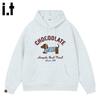 CHOCOOLATEit Damen Schweres Sweatshirt mit Amerikanischem Retro-Print