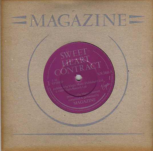 

7inch Record MAGAZINE - Sweetheart Contract VS368 Virgin 1980 UK Rock Used