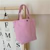 Small Cloth Bag Clutch Storage Canvas Bag Lunch Box Bag Lunch Bag Solid Color Cosmetic Bag