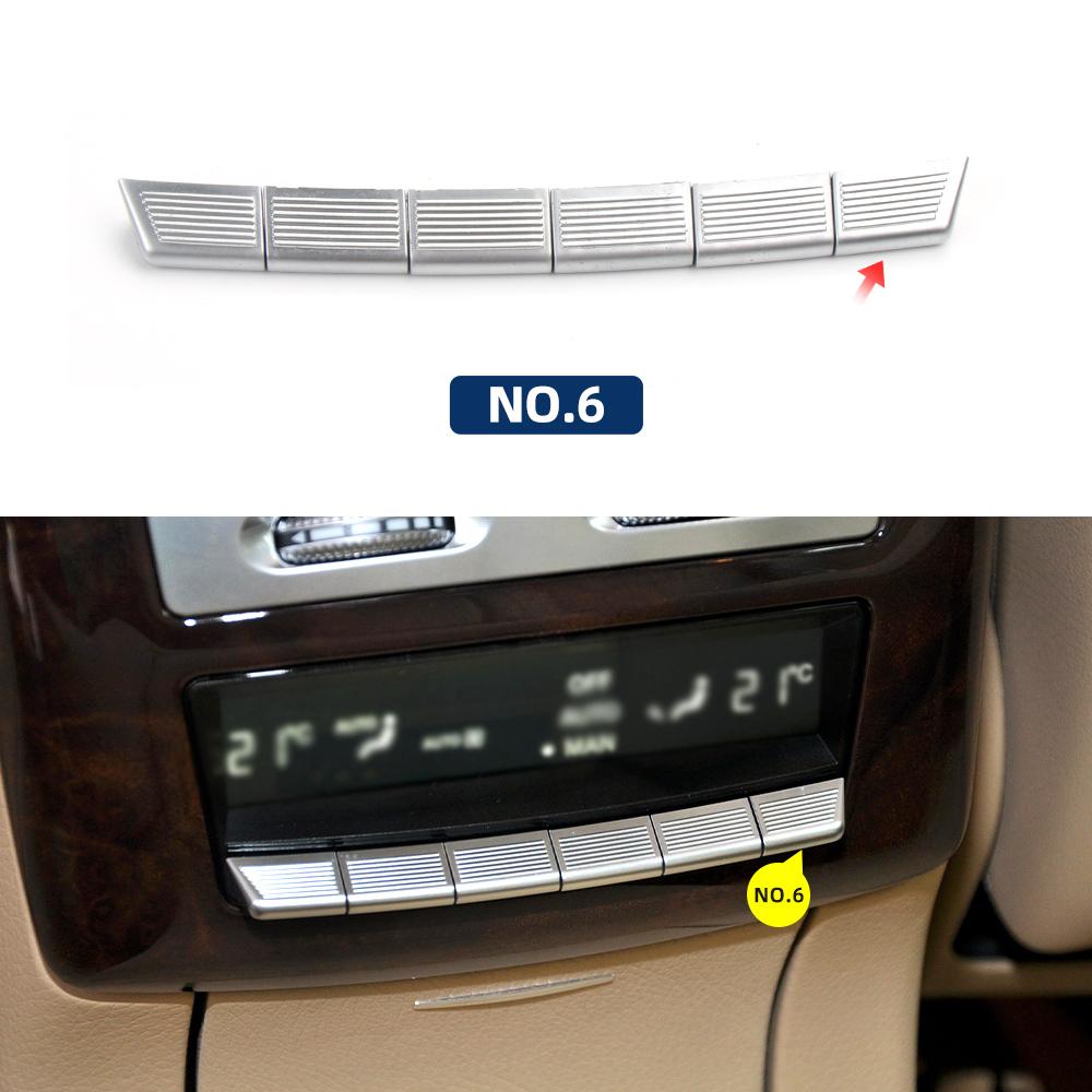 

2218204697 Car Rear Air Conditioner Button Rear Air Outlet Adjustment Switch Button For Mercedes-Benz W221 S-class S300 s500 NO.6