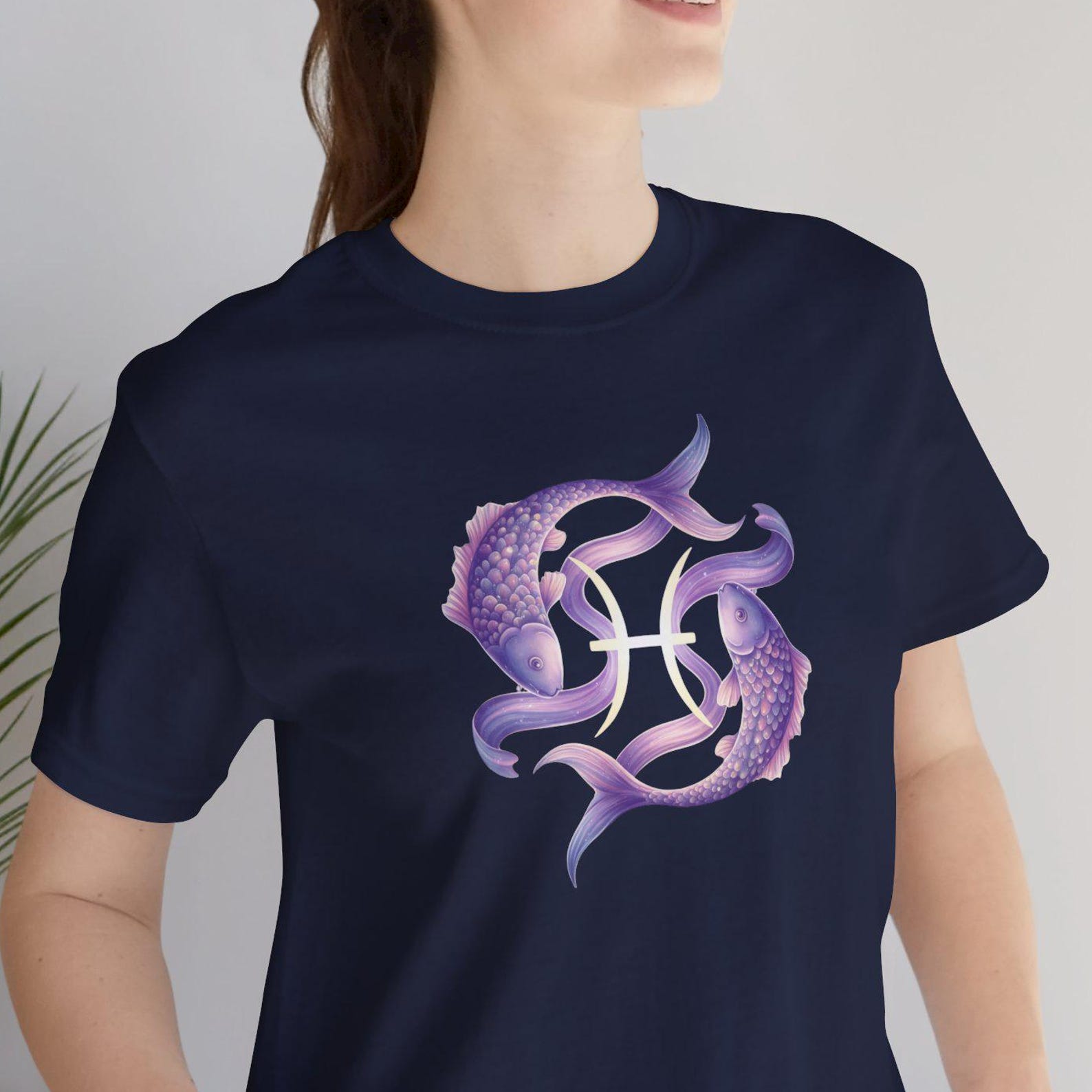 Pisces Zodiac Sign T shirt, Koi Fish Astrology Tee, Horoscope Constellation Shirt, Birthday Tee Gift for Pisces S