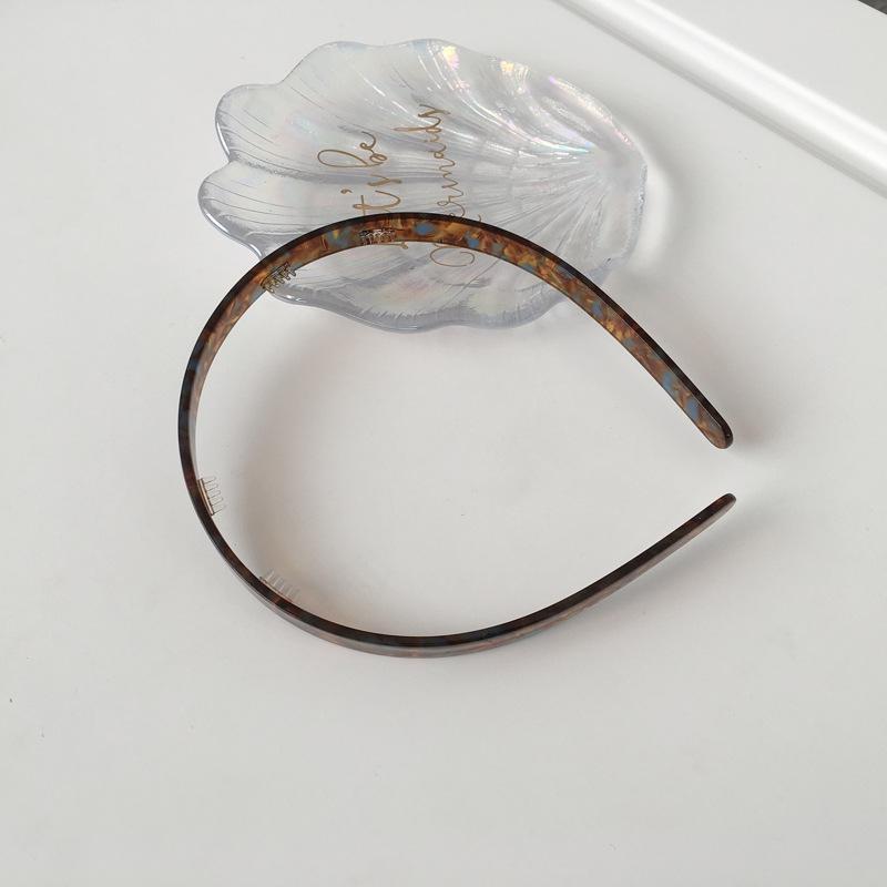 Neuer Acetatplatten-Kopfschmuck Temperament Einfache Haaraccessoires Mädchen Stirnband Schildpatt Klein Frisch Weiblich Stirnband Erwachsene
