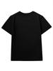 Lupeu Dot Star Logo Patch Slim Fit Short Sleeve T-Shirt Black