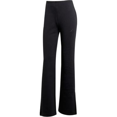 Solid Color Slim Fit Flared Mid Waist Casual Pants Women Bottoms Black JM3757