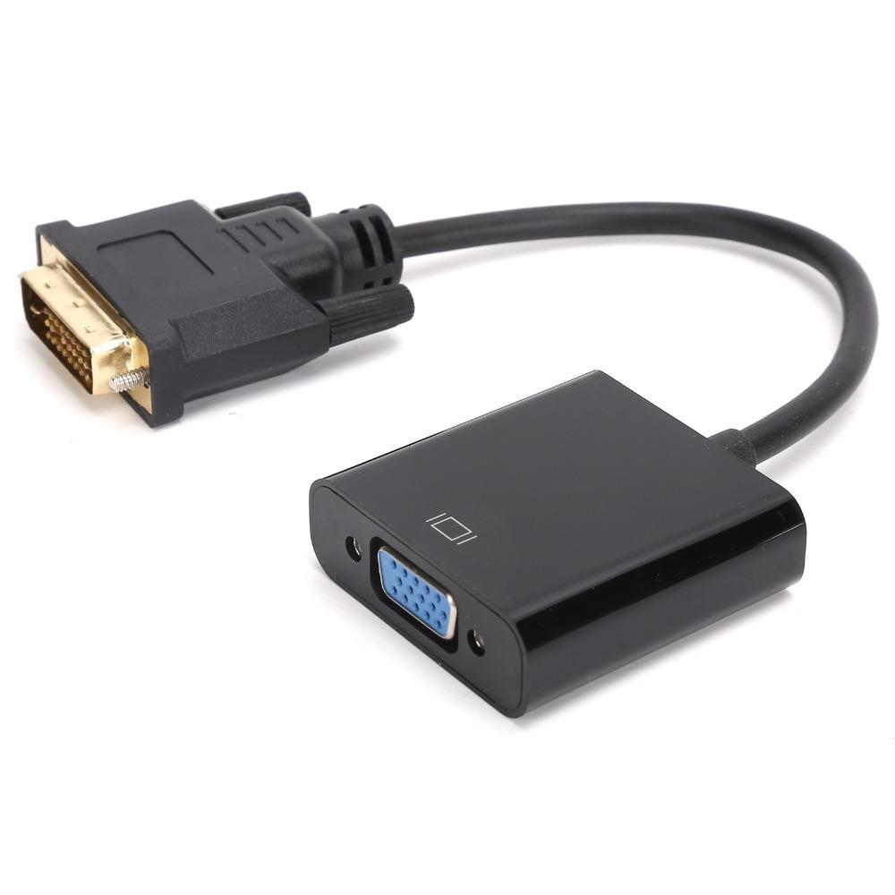 DVI 24+1 To VGA DVI Male To VGA Female Adapter Active DVI Adapter for Desktop Tablet Computer