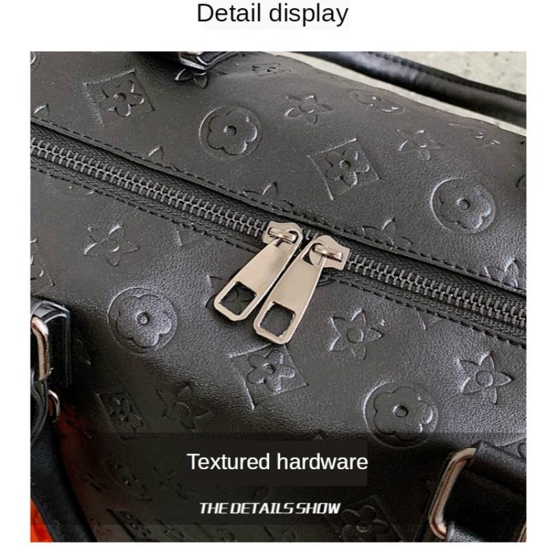 Women Travel Bag Large Capacity Pu Hand Luggage Bag Sports Fitness Bag Embossed Bag