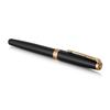 PARKER Sonnet Lacquered Black GT Fountain Fine 18K Gold Gift Officially Product Number 1950550 Pen, Nib, Nib, Boxed, Imported,