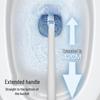 No-Dead-Angle Toilet Brush: Wall-Mounted, Punch-Free, Extended Handle for Bathroom Cleaning