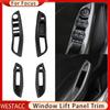 4Pcs/ser Car Window Lifter Panel Frame Decoration Cover Trim Sticker for Ford Focus 3 MK 3 2015 2016 2017 2018