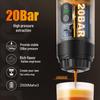 Portable Wireless Espresso Coffee Machine with Digital Display and Pressure Pump