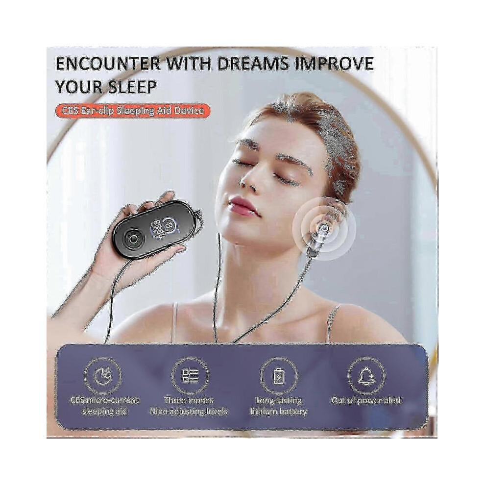 Stimolatore del Nervo Vago per il Sonno e il Sollievo dall'Ansia - Dispositivo Portatile a Microcorrente con 3 Modalità e 9 Livelli, Ricaricabile via USB, Design a Clip per Orecchio